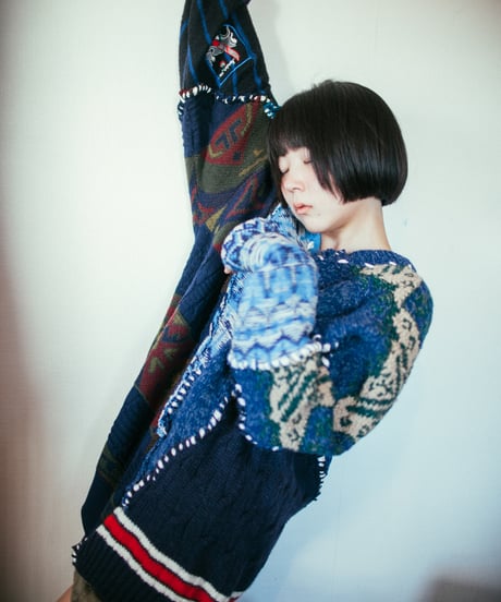 "惑星" planet knit, Rebuild by vintages