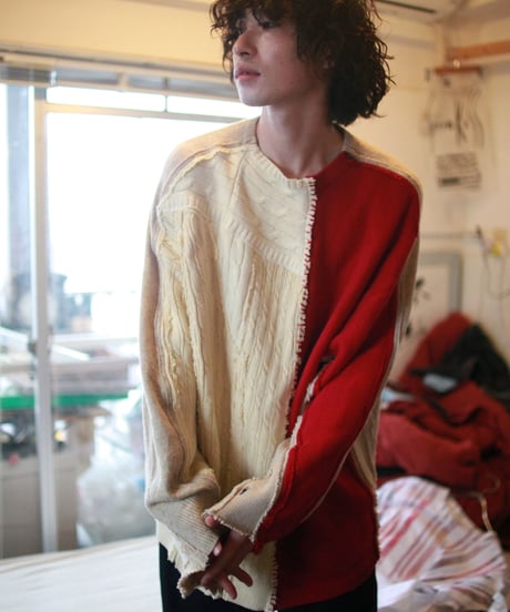 "捻くれすぎて素直だった"  It was too twisted and straightforward knit, Rebuild by vintages