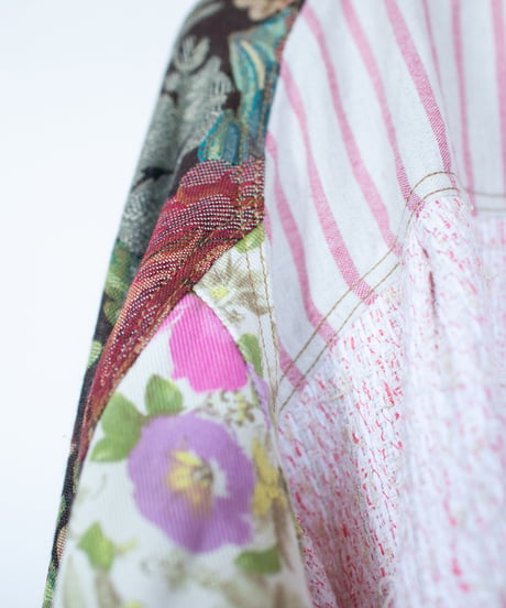 《nisai × soma komatsuno》"恋をしてる" Patchwork oversized jacket, Rebuild by vintage denims