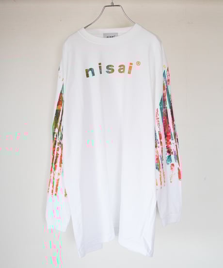 "色彩手刷りと刻まれた名のロンT 2024年版 第九色" T-shirt with hand-printed colors and engraved name