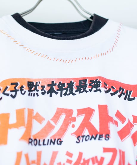 "ロックンロールと花の色彩" rock'n'roll and flowers long-sleeved T-shirt, Rebuild by vintages