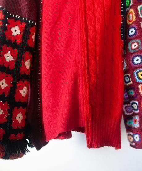 "花のカーディガン" Flowers cardigan, Rebuild by vintages