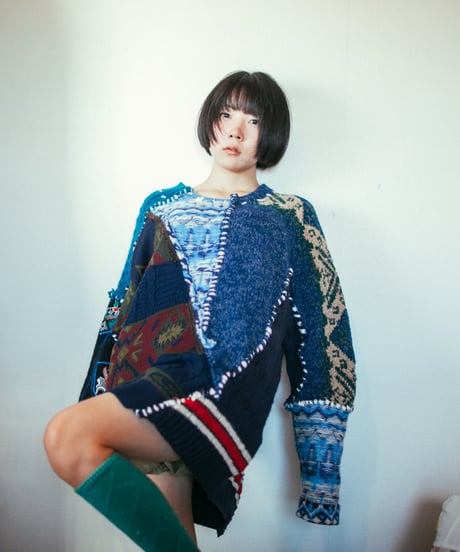 "惑星" planet knit, Rebuild by vintages