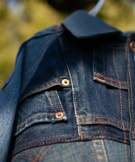 《nisai × soma komatsuno》"リーバイス・デニム・モッズ" Patchwork mods coat, Rebuild by vintage Levis