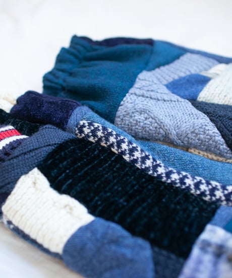 "つぎはぎのアームニット／レッグウォーマー 第四十一色" Arm Knit/Leg Warmers, Rebuild by vintagess