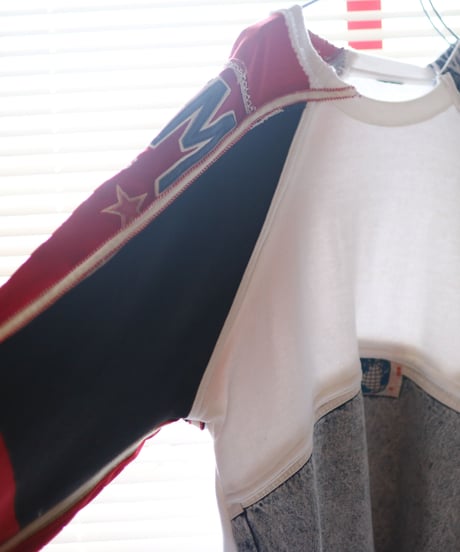 "ひねくれものとハーレム" Altenative and Harlem Lagran sleeve tops rebuild from vintage