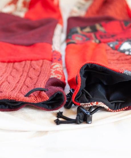 "つぎはぎのアームニット／レッグウォーマー 第三十八色" Arm Knit/Leg Warmers, Rebuild by vintages
