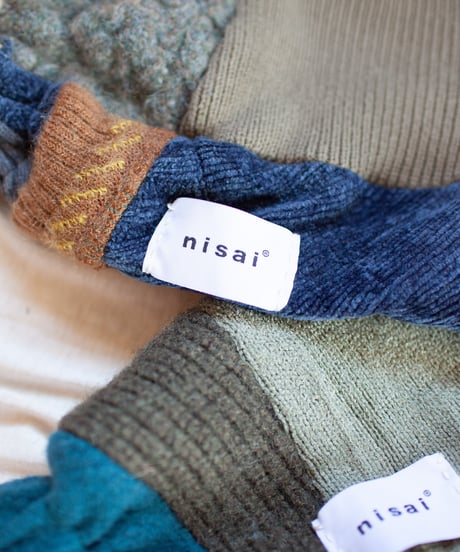 "つぎはぎのアームニット／レッグウォーマー 第二十三色" Arm Knit/Leg Warmers, Rebuild by vintages