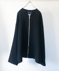 《0＜nisai+α≦Y》 riri zip painted jacket / formal black