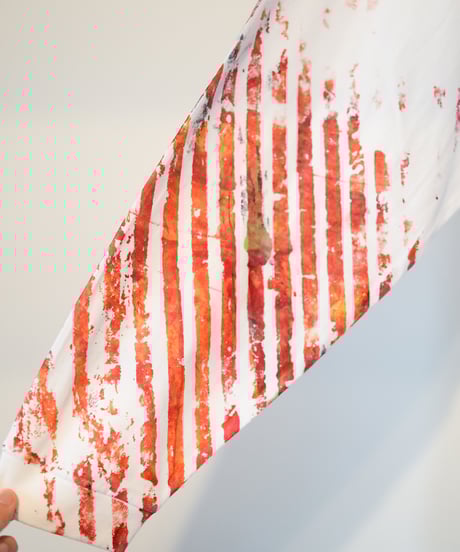 "色彩手刷りと刻まれた名のロンT 2024年版 第五色" T-shirt with hand-printed colors and engraved name