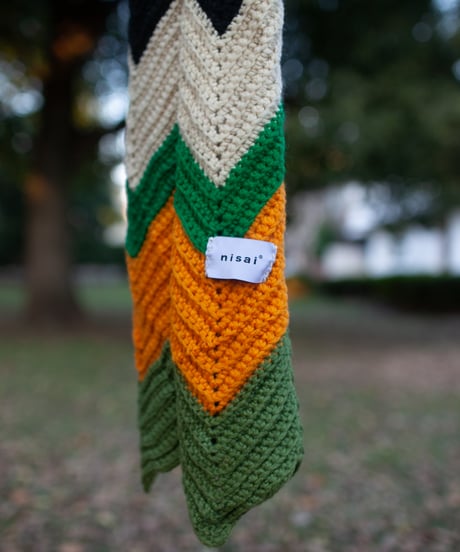 "ストーリーズ" Vintage knit Rebuild Muffler by the Stories
