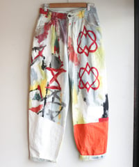 "二重ハート" Overlapping love and unlove, Based on Bleach denim pants