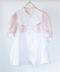 "ひっくりかえったドレスブラウス" upside down dress blouse, rebuild by vintages
