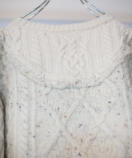 "つよい鳩" patchwork pigeon(strong) knit, Rebuild by vintages