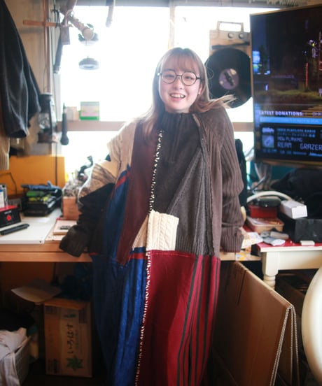 "かわいくておもしろくてしかもあざやか" A cute, interesting and bright dress, Rebuild by vintages