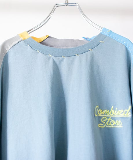 "うみべの花々" seaside flowers long-sleeved T-shirt, Rebuild by vintages