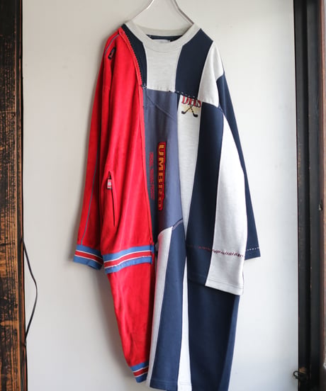 "ボーイフレンド・ワンピース" Dress one-piece for boyfriend, from sweat trainer vintages