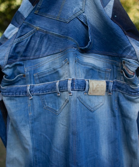 《nisai × soma komatsuno》"青のコート" Patchwork mods coat, Rebuild by vintage Levis