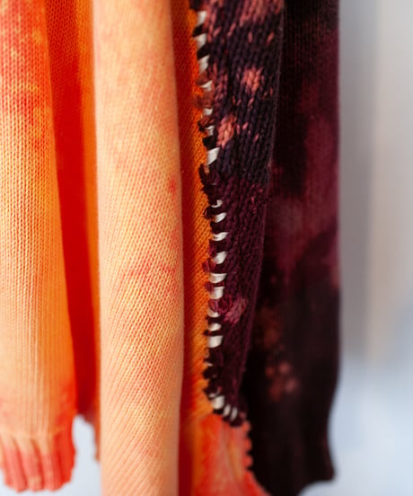 "水月鏡花" Flower knit that you can see but you can't get, Rebuild by vintages