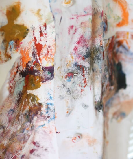 "デザイナーと画家のアトリエコート"  Designer and painter's Atelier coat, based by vintage