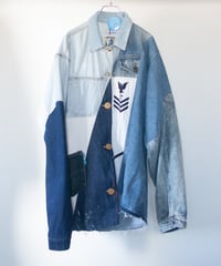 "航海" Voyager denim jacket, Rebuild by vintages