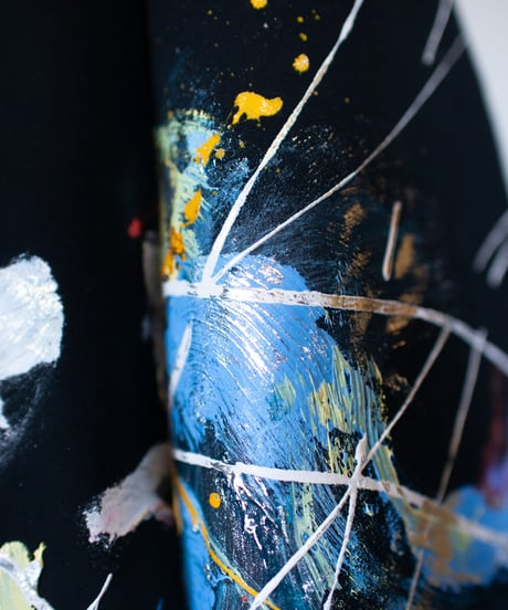 《0＜nisai+α≦Y》 riri zip painted coat / formed black
