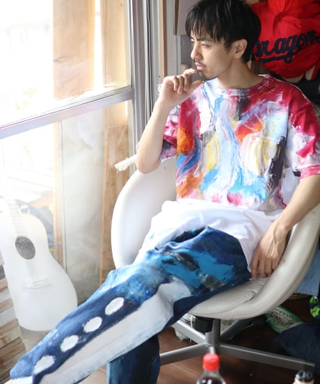 "六月の色彩交遊 第六色" Hand painted color T-shirts