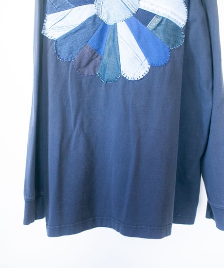 "私だけの花のロンT / 第十一色" my own flower longlong-sleeved T-shirt, Rebuild by vintages