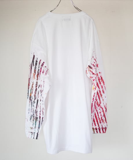 "色彩手刷りと刻まれた名のロンT 2024年版 第七色" T-shirt with hand-printed colors and engraved name