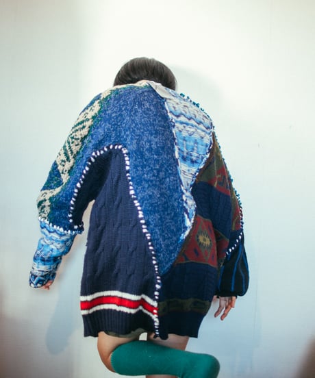 "惑星" planet knit, Rebuild by vintages