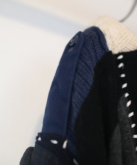 "月明かりの下の天使"  Angel under the moonlight (imitating the collar) knit, Rebuild by vintages