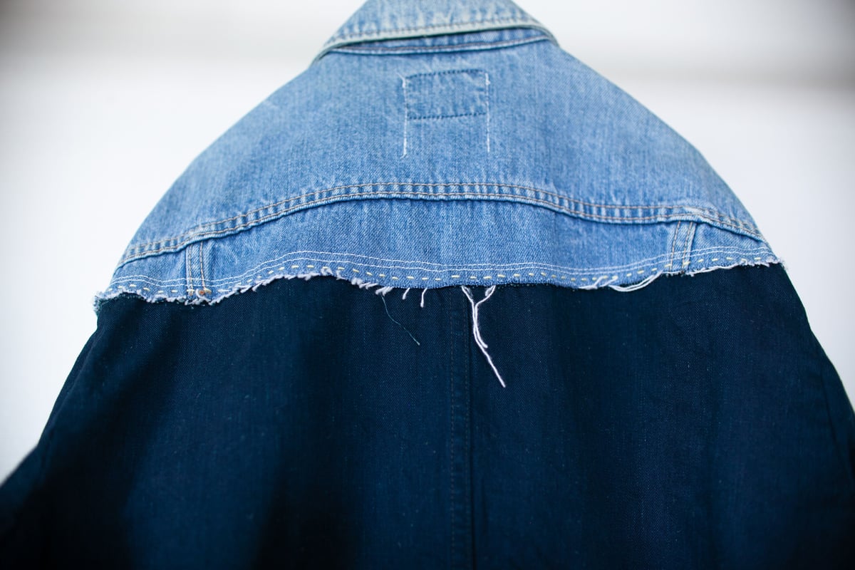 希少✨R by45rpm 藍染デニムジャケット ロゴ刺繍　インディゴ　秋服 13554-rnb5049ny.jpg