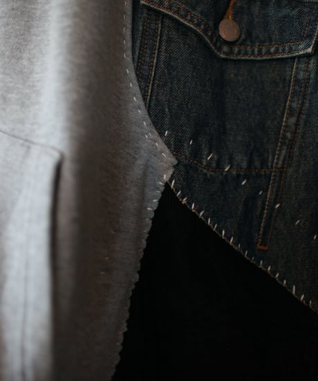 "日食" Solar eclipse pull-over, Rebuild by vintages