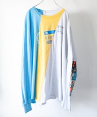 "檸檬と氷菓の思い出" Memories of Lemon and Ice long-sleeved T-shirt, Rebuild by vintages