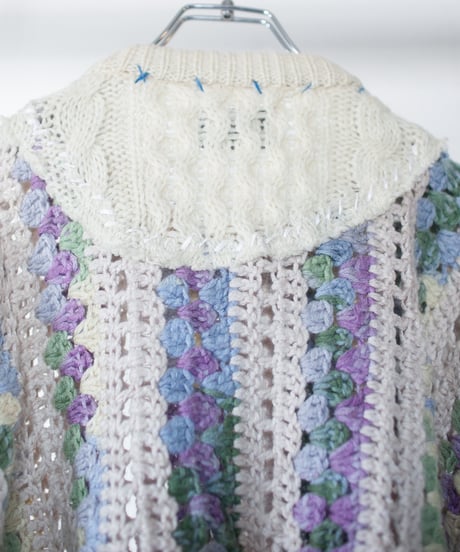 "紫陽花" hydrangea knit, Rebuild by vintages