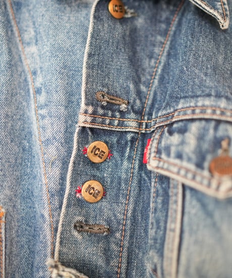 "あの日、青かっただけのデニムジャケット" Blue grunge jacket, Rebuild by vintages