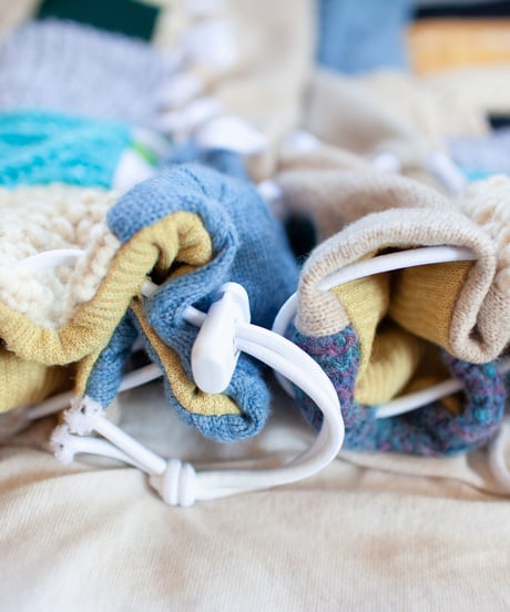 "つぎはぎのアームニット／レッグウォーマー 第四十七色" Arm Knit/Leg Warmers, Rebuild by vintages
