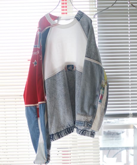 "ひねくれものとハーレム" Altenative and Harlem Lagran sleeve tops rebuild from vintage