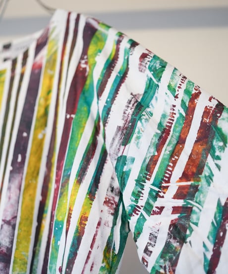 "色彩手刷りのTシャツ 2024年版 第八色" T-shirt with hand-printed colors