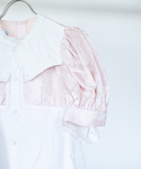 "ひっくりかえったドレスブラウス" upside down dress blouse, rebuild by vintages