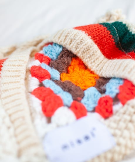 "つぎはぎのアームニット／レッグウォーマー 第五十二色" Arm Knit/Leg Warmers, Rebuild by vintages