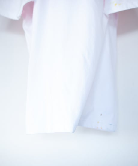 "まぶしいネオン" Dazzling neon, Hand-printed silk-screen T-shirt