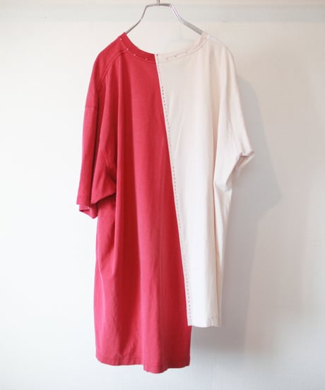 "うつりかわる赤" Changing red T-shirt, Rebuild by vintages