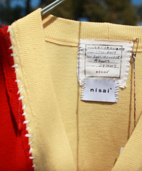 "あの日、赤かっただけのカーディガン" Past Red knit, Rebuild by vintages