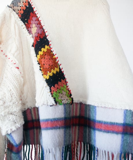 "あの日、白かっただけのニットセーター" turn the colors short-knit, Rebuild by vintages
