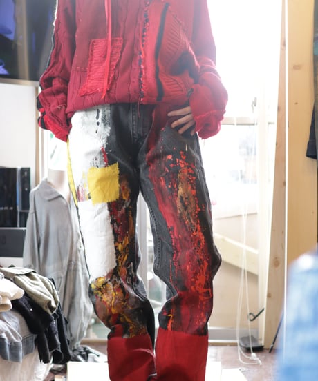"暗闇の光" Light from Darkness denim, Based on Black Levis 505 denim