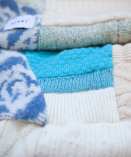 "つぎはぎのアームニット／レッグウォーマー 第四十三色" Arm Knit/Leg Warmers, Rebuild by vintagess