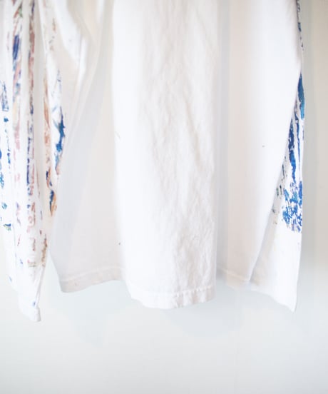 "色彩手刷り（あるいは翼）のロンT／第十八色" Multi color hand-printed (or winged) long-sleeved T-shirt