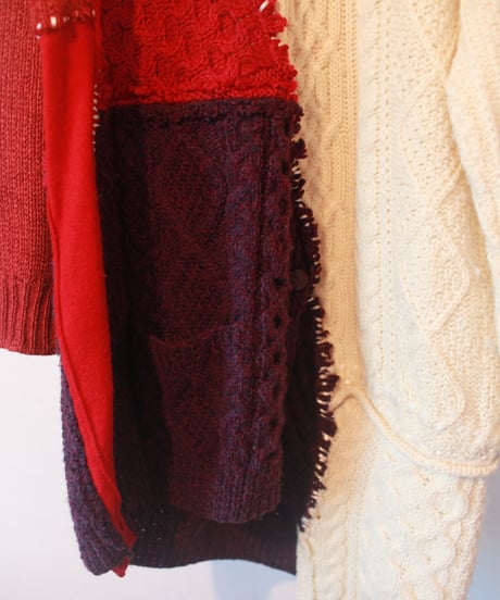 "彼女に贈るリボン・ニット・ワンピース" Your knit One-piece dress with ribbons, Rebuild by vintages