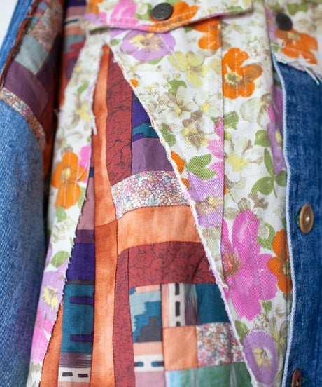 "世界色彩" World Rainbows Denim Jacket, Rebuild by Vintages
